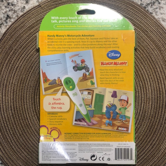 Leap Frog Tag Handy Manny Motorcycle Adventure - Picture 4 of 4